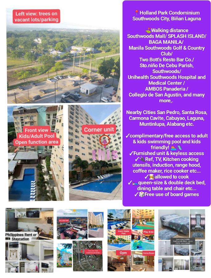 Budget Accommodation Holland Park Condominium Southwoods Binan Laguna Jalang Exterior foto